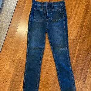 Madewell sailor high waisted skinny jeans